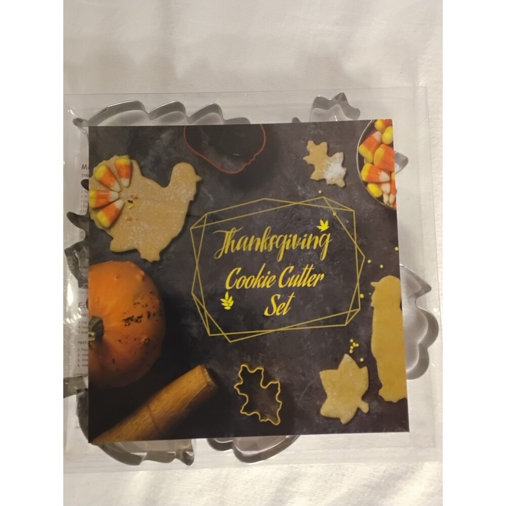 Cookie Cutter Fall Thanksgiving 8 Piece Set New